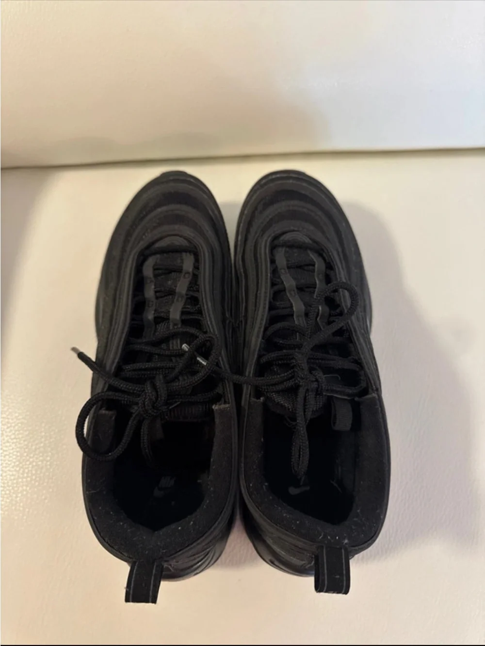 NIKE BLACK AIR MAX 97 LOW TOP SNEAKERS